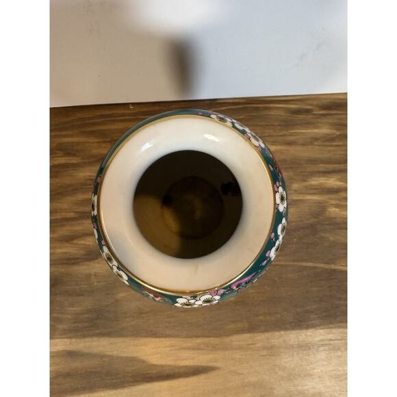 Vintage Gold Imari Hand Painted Vase Pheasants & Peonies Japan 10” Porcelain - Picture 11 of 11